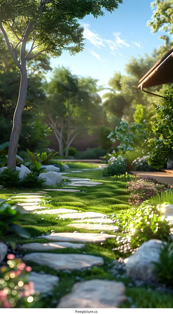Garden landscape design renderings
