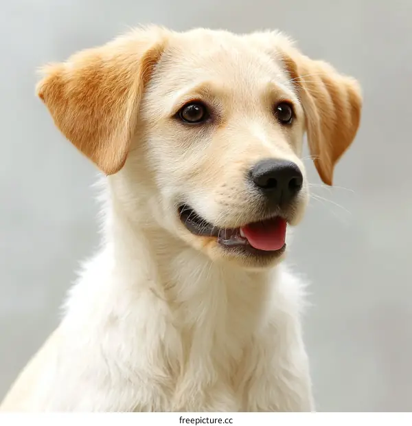 Closeup Portrait of a Cute Puppy
