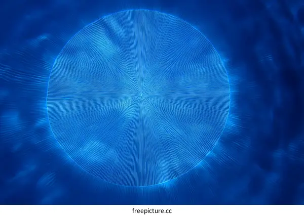 Abstract Blue Circular Design