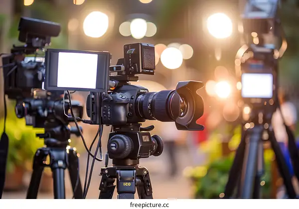 Professional DSLR Camera Setup for Video Production
