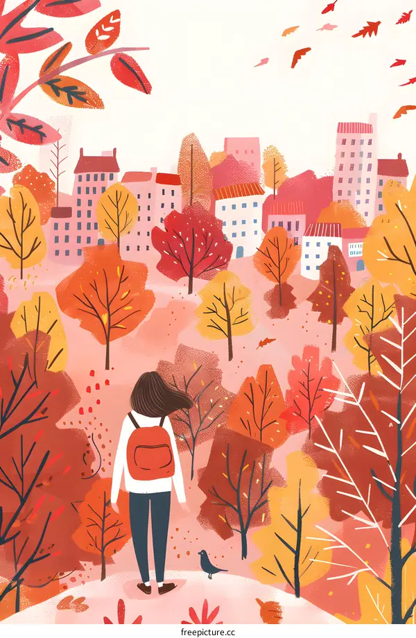 Autumn Leaves in the City