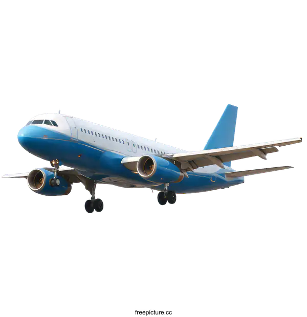 [Transparent Background PNG]Commercial Airplane in Flight  Airplane Landing