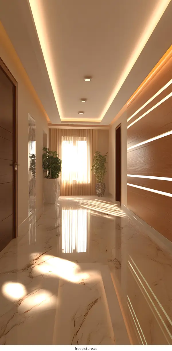 Modern Minimalist Interior Design Corridor