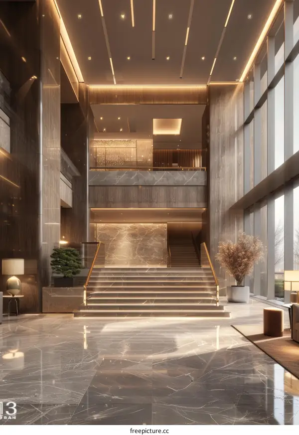 Modern Luxury Hotel Lobby Design