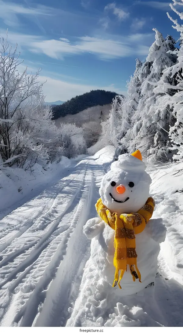 Snowman in a Winter Wonderland
