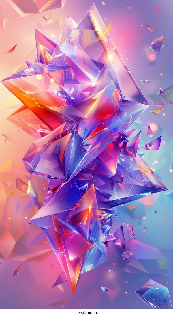 Colorful 3D Geometric Shapes