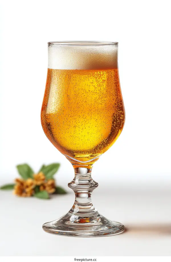 A Glass of Light Golden Beer