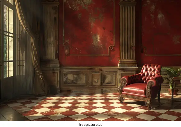 Elegant Vintage Room Decor with Furniture and Accessories