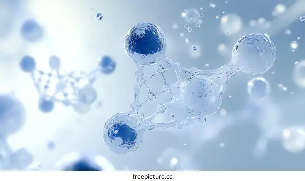 Abstract Molecular Structure Illustration