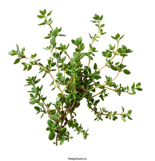 [Transparent Background PNG]Thyme herb isolated on white background