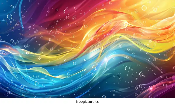 Colorful Waves and Bubbles