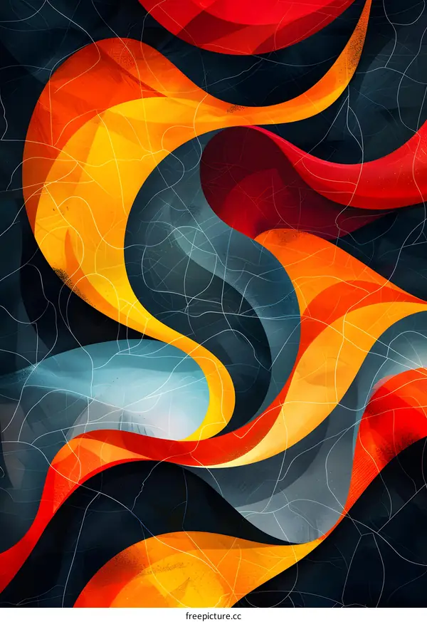 Colorful Flame Illustration