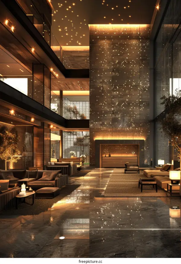 Modern Luxury Hotel Lobby Interior Design