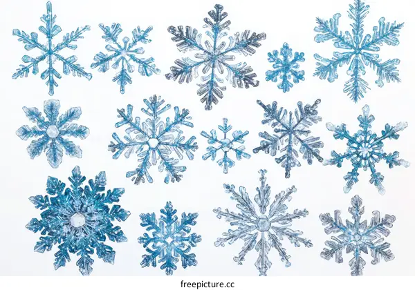 Beautiful Winter Snowflake Illustrations
