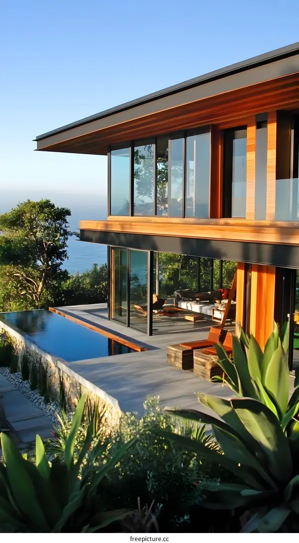 Modern House With Pool and Ocean View