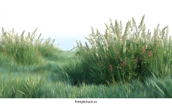 Realistic Grass Field Illustration