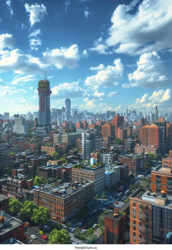 New York City Skyline at Sunset