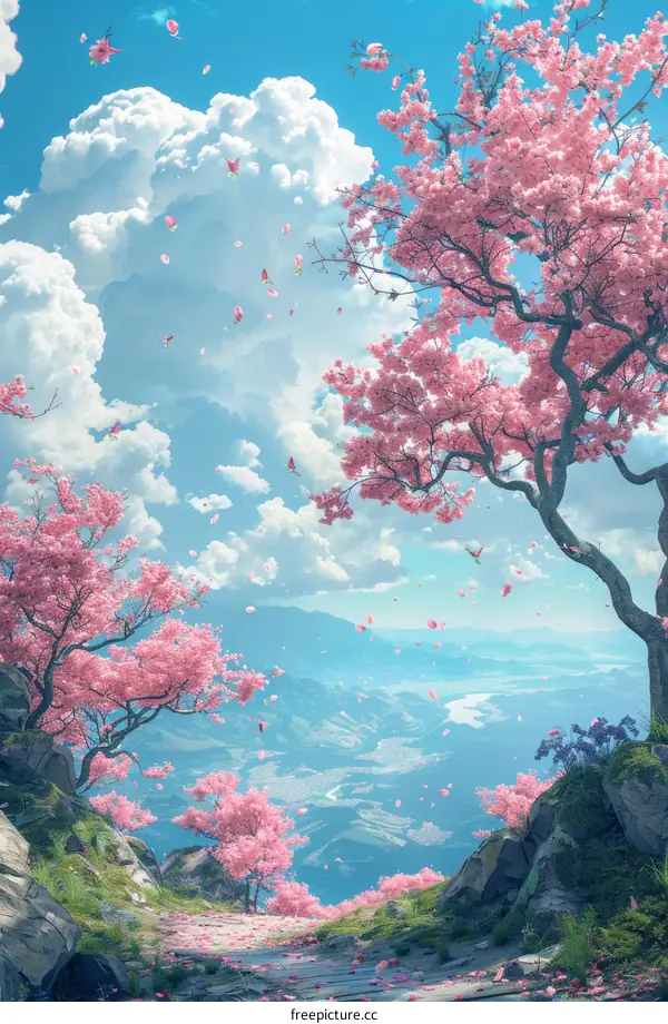 Cherry Blossoms Tranquility