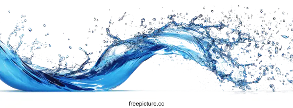 [Transparent Background PNG]Water Splash Abstract Background