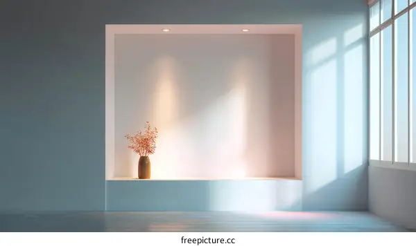 Modern Empty Room Interior Design with Natural Light