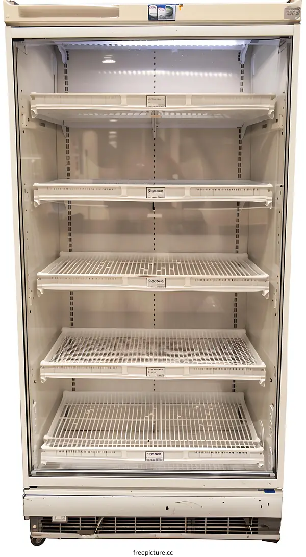 Commercial Glass Door Refrigerator with Shelves