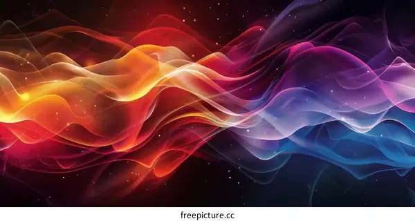 Abstract Multicolor Fluid Background