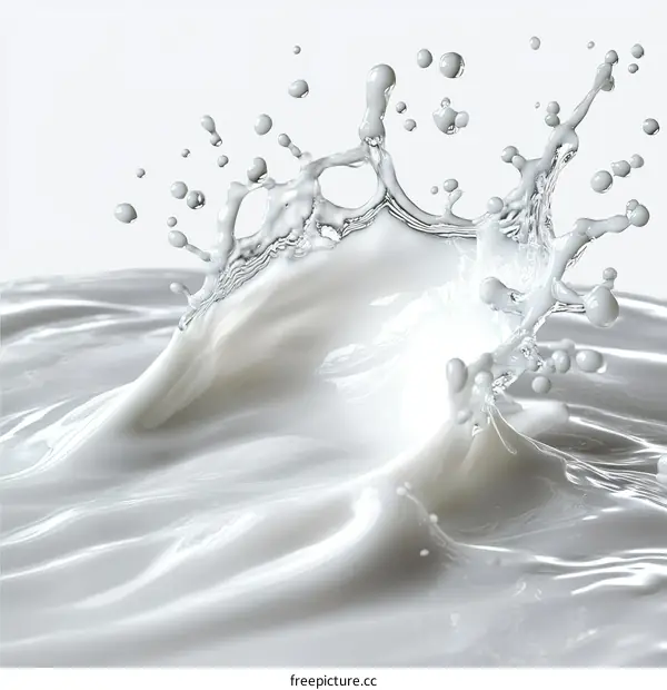 Milk Splash Abstract Art