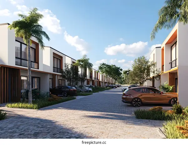 Modern Townhouse Architecture Design Exterior