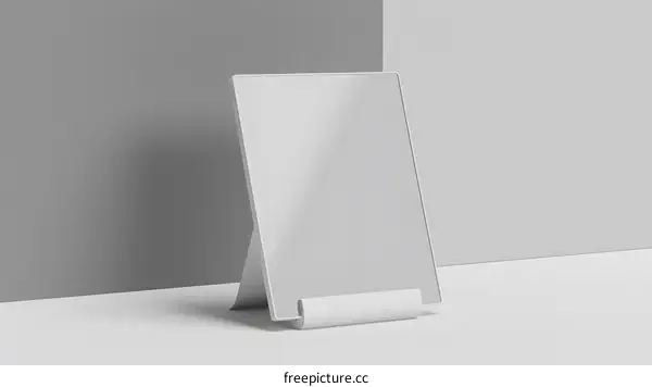 White Tablet Mockup On Stand