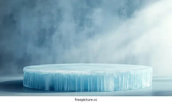 Icy Glacial Platform Product Display