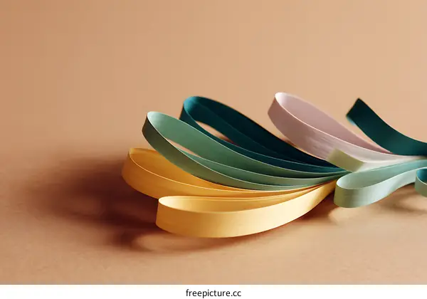 Colorful Paper Quilling Art Design