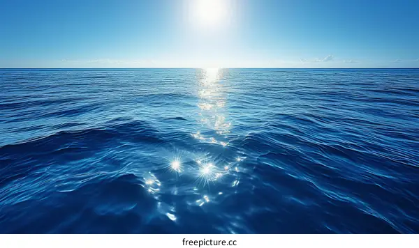 Sunlight reflecting off the ocean