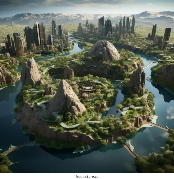 Sustainable Cityscape: A Vision of Harmony with Nature