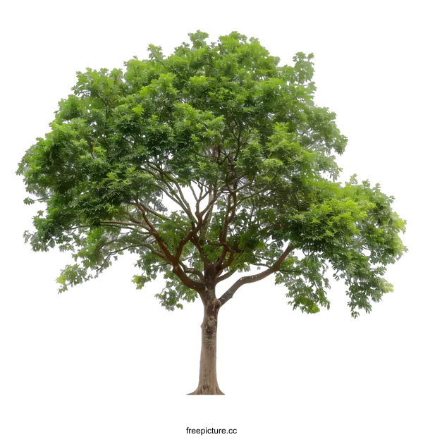 [Transparent Background PNG]Green Tree Isolated on White Background