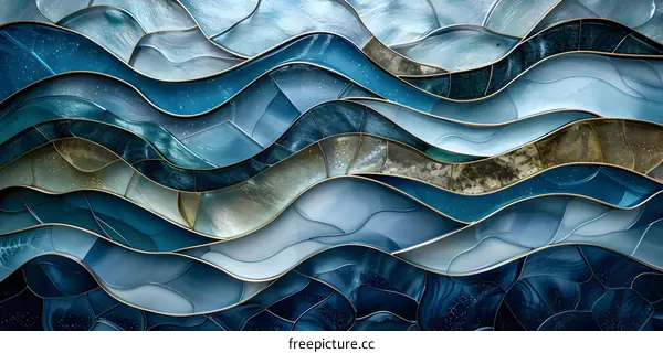 Abstract Ocean Waves Pattern