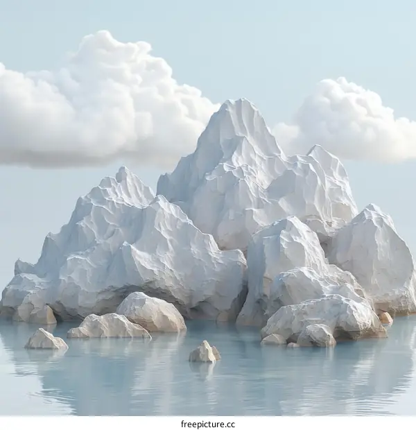 Iceberg in the Arctic Sea