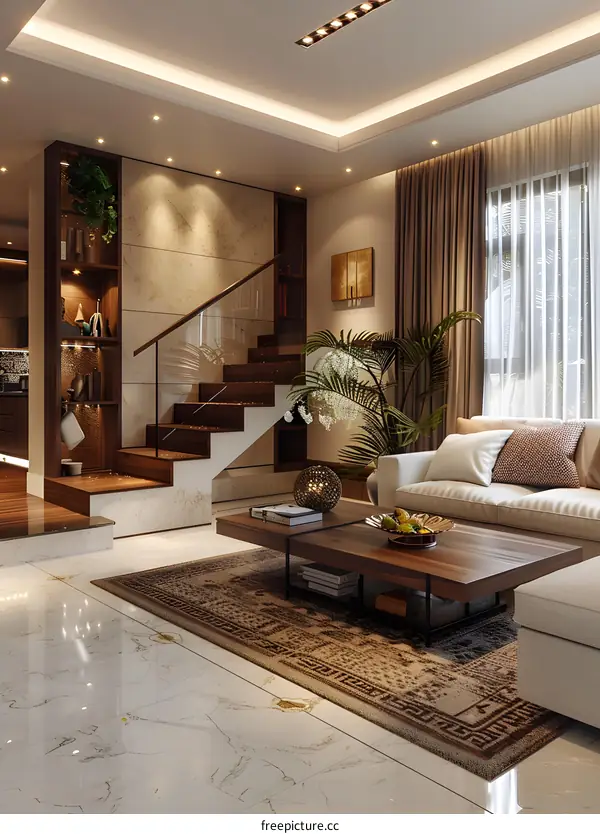 Modern minimalist living room