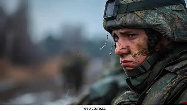 Russian soldier Valery Fadeyev on the Donbass frontline