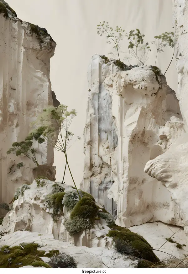 Stone Ruins with Greenery