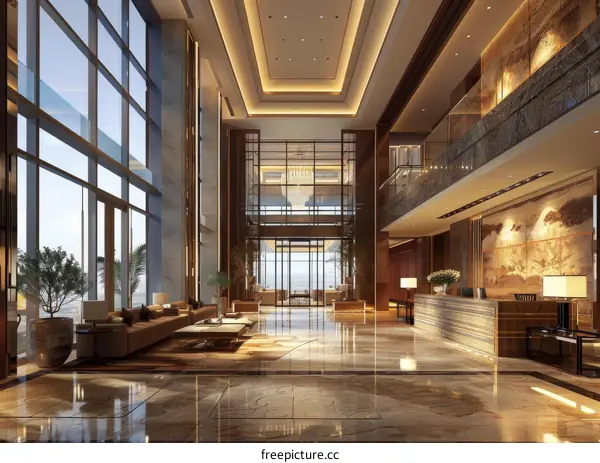 Modern Hotel Lobby Interior Design