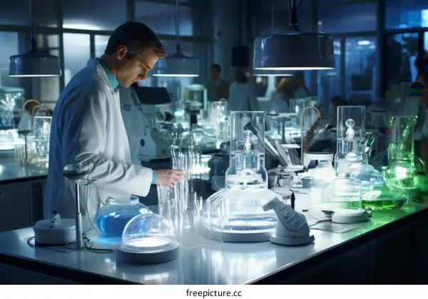 Scientist working in a laboratory