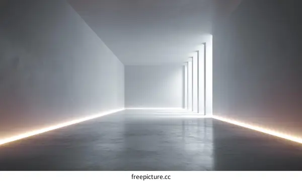 Modern Empty Hallway Interior Design