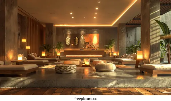 Modern Spa Lounge Interior Design