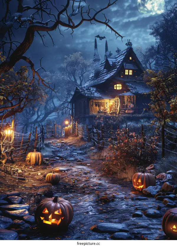 Halloween Pumpkin Cottage