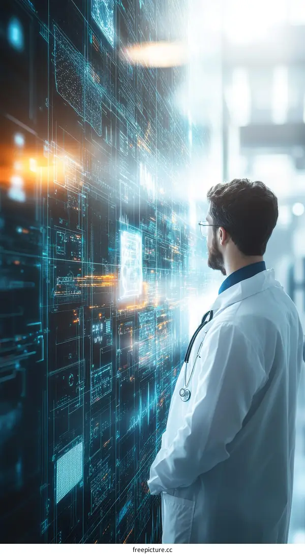 Medical Professional Analyzing Data Visualization