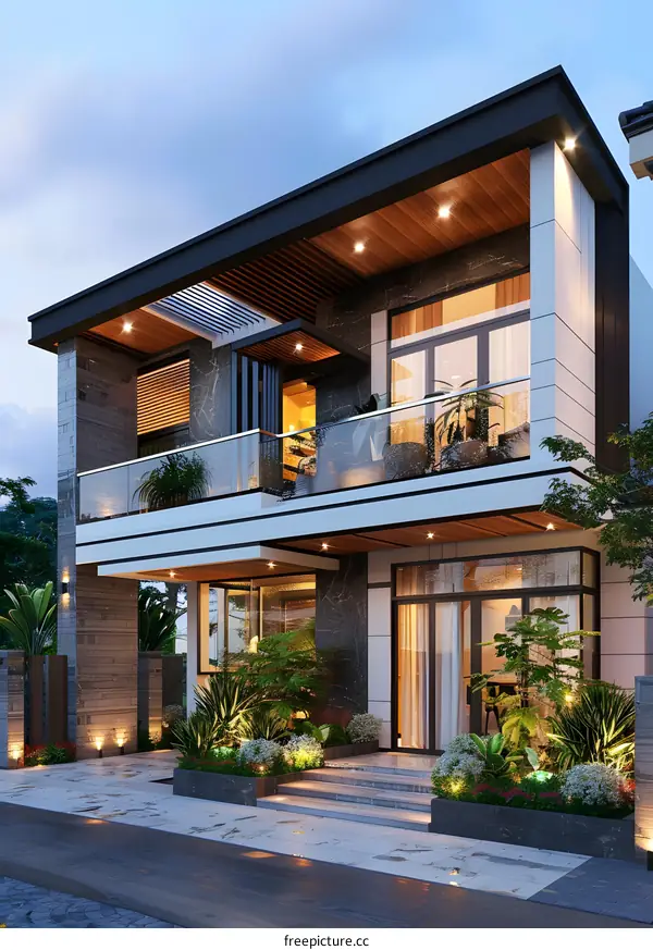 A modern house in Ho Chi Minh City, Vietnam