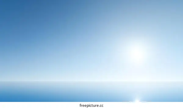 Clear Sky and Horizon Background Image