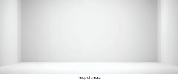 Empty White Studio Corner Background