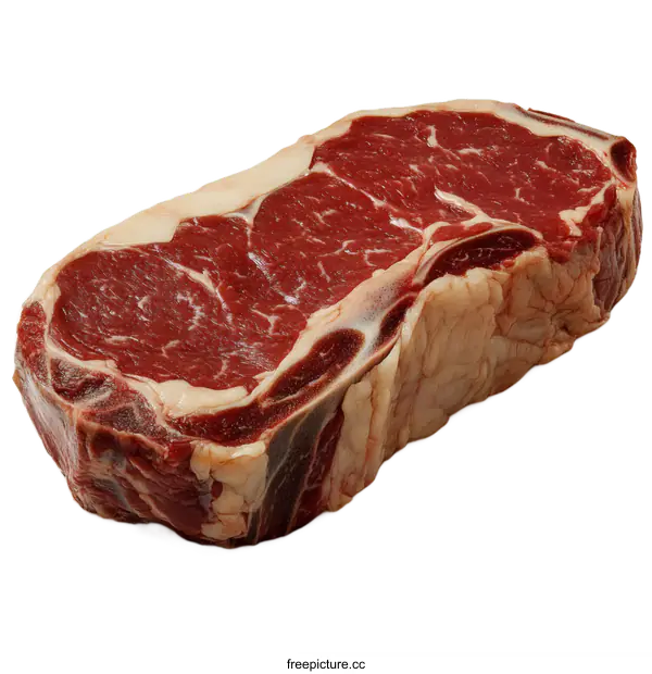 [Transparent Background PNG]Fresh Raw Steak Cut Close Up