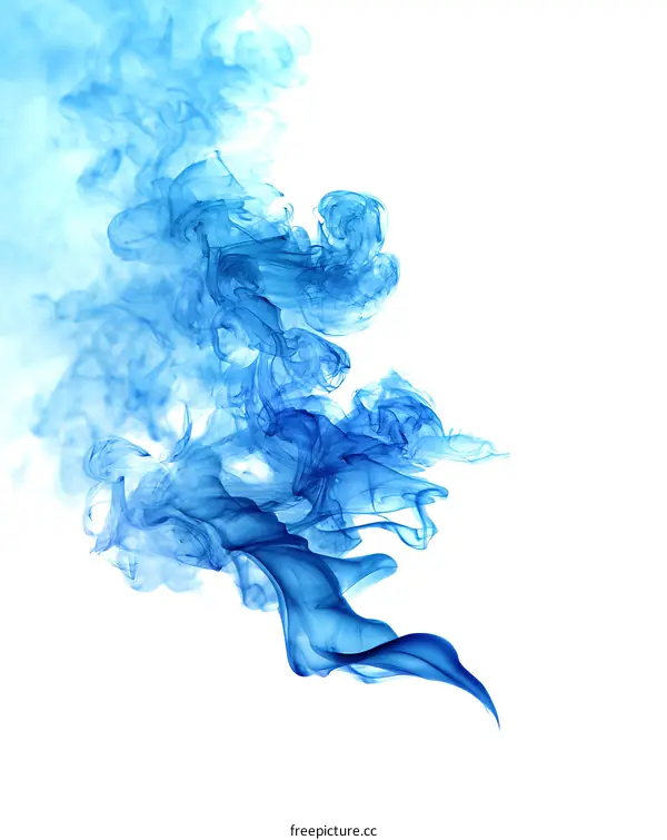 Abstract Blue Smoke Design